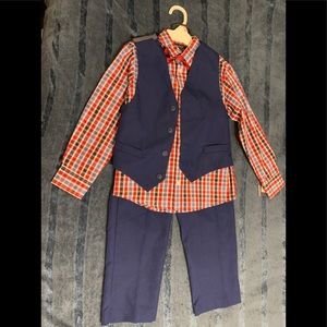 4 piece boys dress suit set